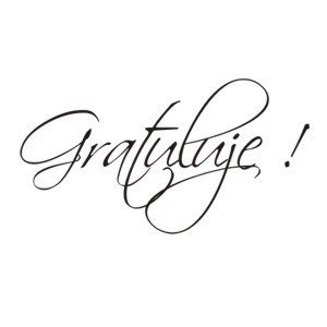 Stempel - Gratuluję - AGATERIA