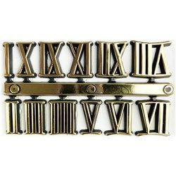 Cyfry rzymskie do zegara złote