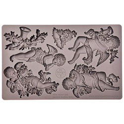 Foremka silikonowa - Prima - Angelic Floral Noel aniołki