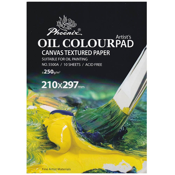 Blok do farb olejnych Oil Colour Pad Phoenix 250 g - A4, 10 arkuszy