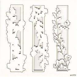 Tekturka Christmas by the fire border 3D - Scrapiniec