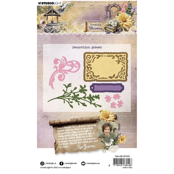 Wykrojnik do papieru - StudioLight - Decoration pieces ramka gałązka zawijas puzzle