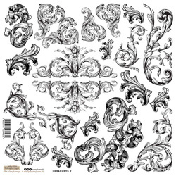Naklejki papierowe - ScrapLove - Ornamenty 2
