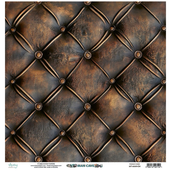 Papier do scrapbookingu 30x30 - Mintay - Man Cave 04