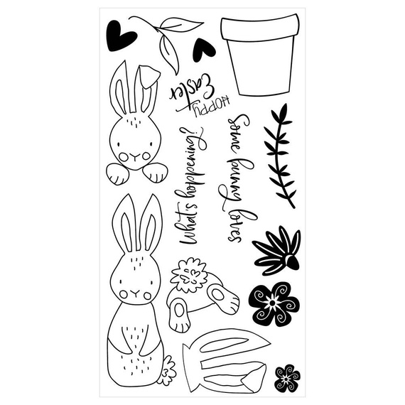 Stempel Sizzix - Bunny Bits & Blooms