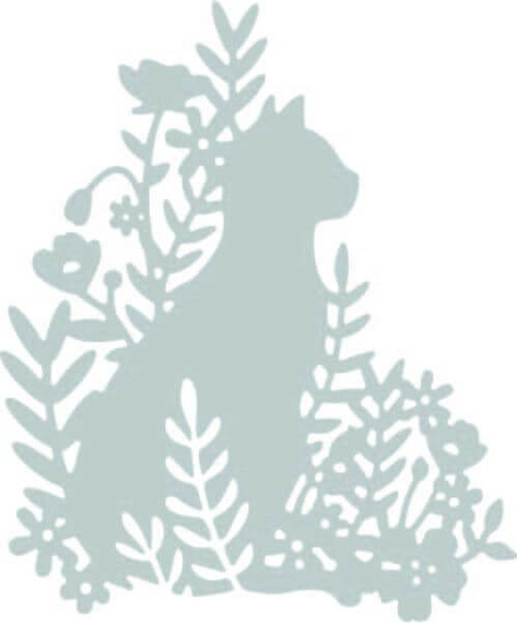 Wykrojnik Sizzix Thinlits - Meadow Cat / kot - kot łąka