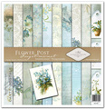 Zestaw papierów do scrapbookingu 30x30 - Itd Collection - Flower Post - Forget me not