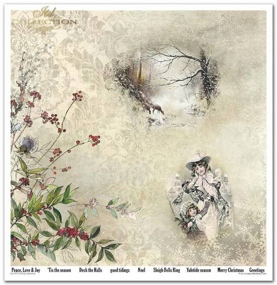 Zestaw papierów do scrapbookingu 30x30 - Victorian Christmas