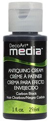 Antiquing Cream - carbon black - czarny - DecoArt