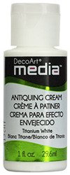 Antiquing Cream - titanium white - biel tytanowa - DecoArt