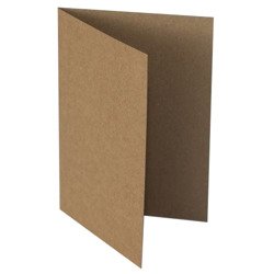 Baza do kartki pozioma C6 kraft 11,4x16,2 - Rzeczy z papieru