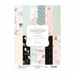 Bloczek papierów kreatywnych z elementami do wycinania A4 - DP Craft - Frosty Pastels