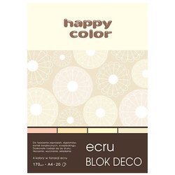 Blok Deco Ecru A4 170g 20ark - kolory ecru