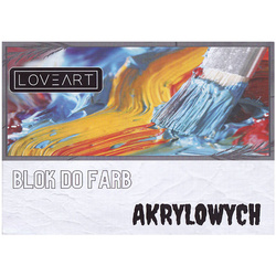 Blok do farb akrylowych Loveart 230g - 297x420mm