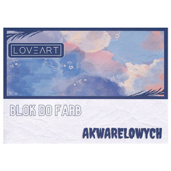 Blok do farb akwarelowych Loveart 180g - 210x297mm