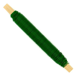 Drut florystyczny zielony 0,7mm 100g
