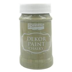 Farba kredowa Dekor Paint oliwkowa - olive 100ml - Pentart