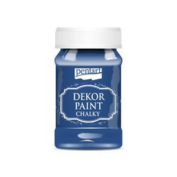 Farba kredowa Dekor Paint stalowo niebieski - steel blue 100ml - Pentart