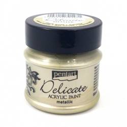 Farba metaliczna Delicate - Pentart - stare złoto / dark gold 50ml