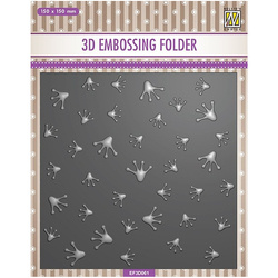 Folder do embossingu - Nellie's Choice - EF3D61 ślady żaby