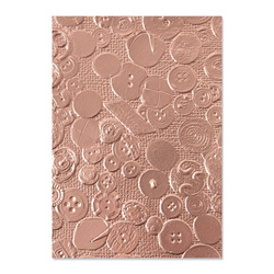 Folder do wytłaczania 3D Textured Impressions Sizzix - Vintage Buttons by Eileen Hull guziki