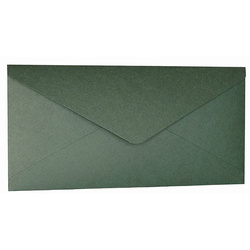 Koperta do kartki DL zielona 11x22 - Rzeczy z papieru