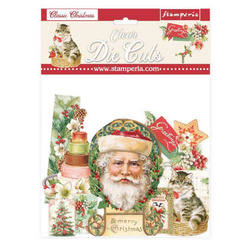 Kształty na folii Clear Die Cuts - Stamperia - Classic Christmas