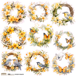 Naklejki - ScrapLove - Spring Wreath wianki