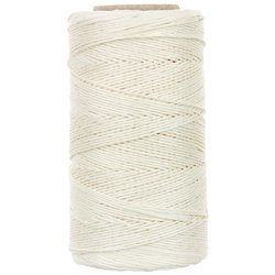 Nici lniane białe nabłyszczane 150x3 - 100g