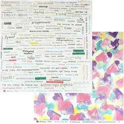 Papier do scrapbookingu 30,5x30,5 - Twórcze w relacji 5-6 - Makowe Pole