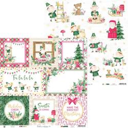 Papier do scrapbookingu 30x30 - P13 - Santa's workshop 05