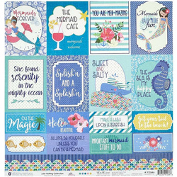 Papier do scrapbookingu 30x30 - Prima - Julie Nutting - Mermaids forever