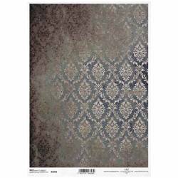 Papier ryżowy A4 do decoupage ITD-R1942 damask