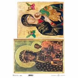 Papier ryżowy do decoupage A3 ITD-0467L Ikony, obrazy religijne