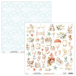 Papier z emementami do scrapbookingu 30x30 - Mintay - Lullaby Lane