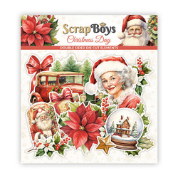 Papierowe elementy - Scrapboys - Christmas Day 51 szt.