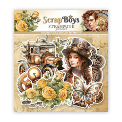 Papierowe elementy - Scrapboys - Steampunk Journey 51 szt.