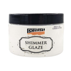 Pasta shimmer glaze perłowa biała 150ml - Pentart
