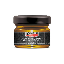 Pasta woskowa metaliczna - wax paste metallic - złoto miodowe / honey gold - 20ml - Pentart