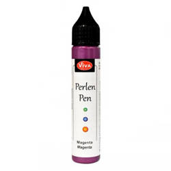 Perlen Pen - Viva Decor - Magenta 506 różowe perełki w płynie