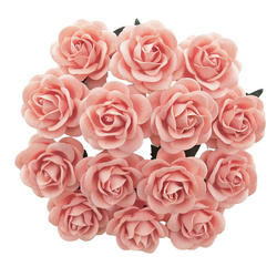 Różyczki blado różowe 35mm - 25szt