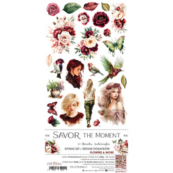 Savor the Moment zestaw dodatków do scrapbookingu - Craft o'clock - FLOWERS