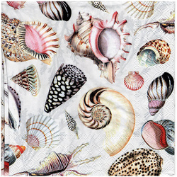 Serwetka 33x33cm - Shells of the Sea muszle