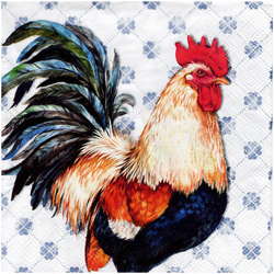 Serwetka do decoupage 33x33cm - Albert Rooster kogut