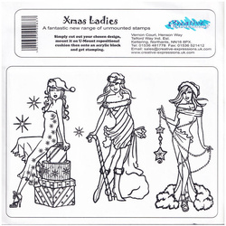 Stempel - Creative Expressions - Christmas Ladies świąteczne kobiety
