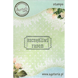 Stempel - Etykieta Szczęśliwi razem - Agateria