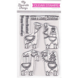 Stempel - My Favorite Things - Happy Llamadays lama świąteczne lamy