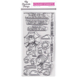 Stempel - My Favorite Things - Rain or Shine - dziewczynki z parasolkami