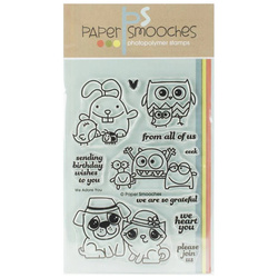 Stempel - Paper Smooches - We Adore You - zwierzątka
