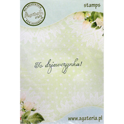 Stempel - To dziewczynka! - Agateria